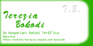 terezia bokodi business card